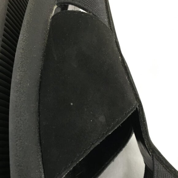 Judith "Rosemary" Black Slip-On Open Toe Flats Size 7.5 EXCELLENT Condition - Picture 5 of 10